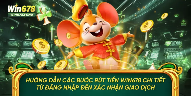 Hướng dẫn các bước rút tiền WIN678 chi tiết từ đăng nhập đến xác nhận giao dịch